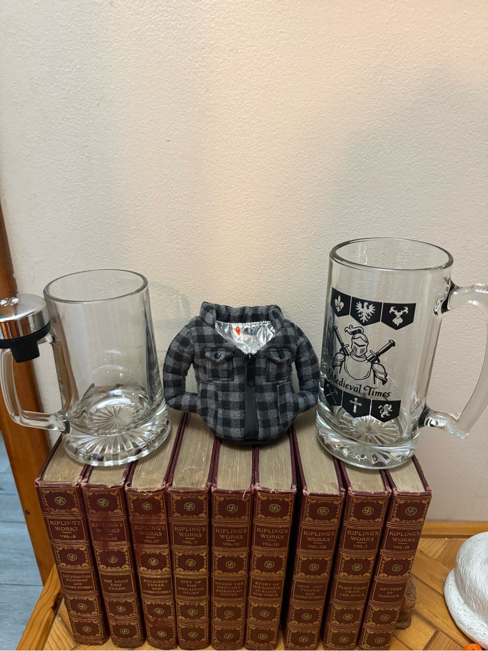 Gray Plaid Decorative Shirt Accent - Unbranded
